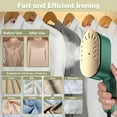 thumbnail image 2 of Travel Steamer for Clothes Portable, 1200W Handheld mini travel Steam Iron 4 Mode with LCD Displa Powerful Wrinkle Remover, Garment Steamer for Home, Dorm, Travel 120V, 2 of 10