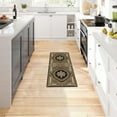 thumbnail image 3 of Mitzzllc Runner Rug 2'x6' Non Slip Hallway Vintage Rugs,Machine Washable Long Floor Carpet Entryway Area Rugs,Black and Khaki, 3 of 9