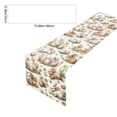 thumbnail image 3 of Uuiauoio Happy Easter Table Runner Bunny Rabbit Easter Eggs Flower Tablecloth Easter Spring Summer Party Decorations and Supplies for Home Kitchen Table, 3 of 7