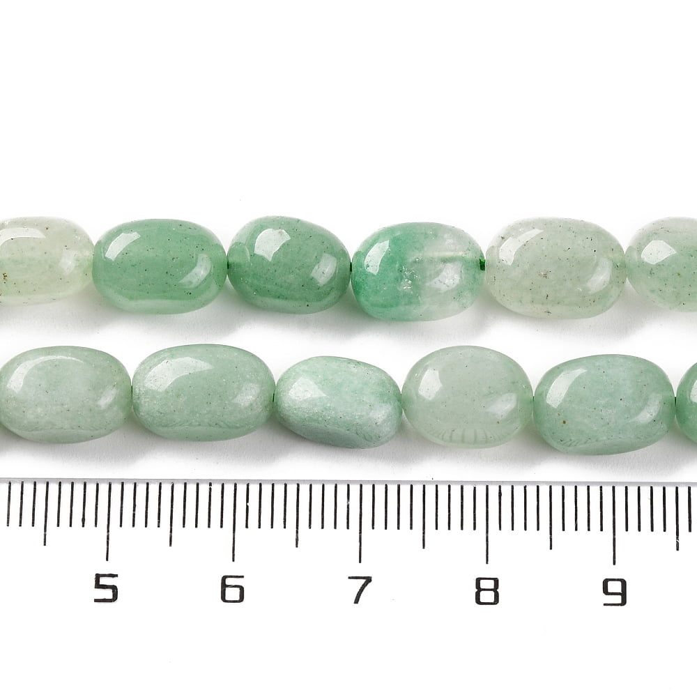 Natural Green Aventurine Beads Strands Tumbled Stone 7~12x6~8x5~7mm Hole: 1mm about 43~44pcs/strand 15.47~15.63''(39.3~39.7cm)