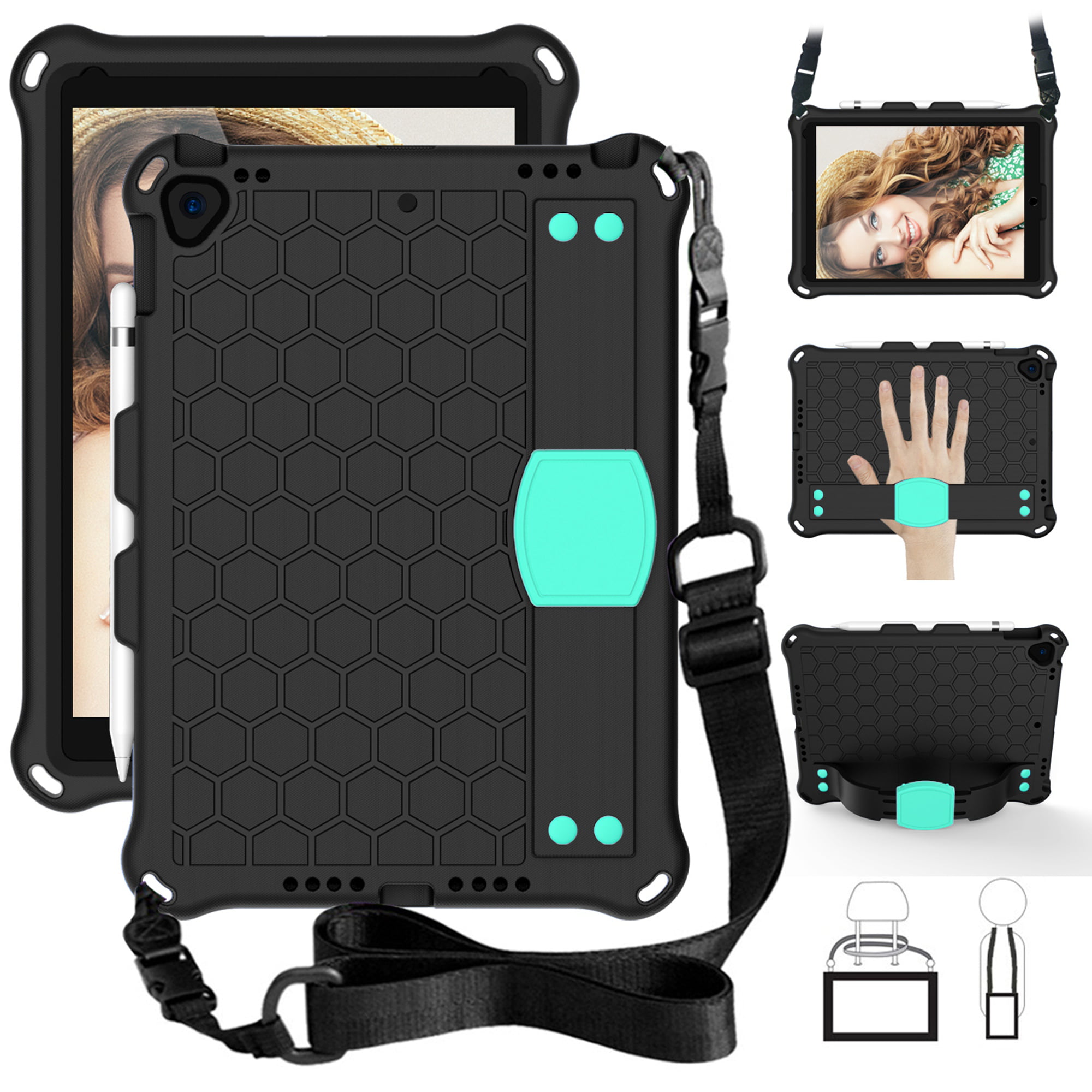 iPad 7th Generation Cases with Shoulder Strap, iPad 10.2" 2019 Case
