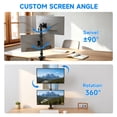 thumbnail image 6 of ﻿ TAVR Furniture Dual Monitor Desk Mount Arm fo r13-35 in Screens, Security Lock Freestanding Full-Motion Monitor Mount, 6 of 9