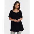 thumbnail image 4 of Women's Plus Size Short Sleeve V-Neck T-Shirt - Casual Summer Tops, Comfortable Breathable Tee Shirt, 4 of 6