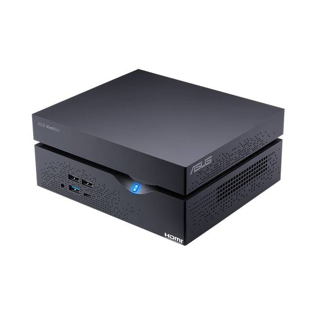 Asus VivoMini VC66-B007Z Intel Core i5-7400 3.0GHz 8GB DRR4 512 GB SSD DVDテこRW Windows 10 Pro Desktop PC (Black) by ASUS