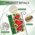thumbnail image 3 of Welcome Summer Watermelon Garden Flag Double Sided, Sunflower Decorative Yard Outdoor Home Small Decor, Seasonal Burlap Outside House Decoration 12.5 x 18, 3 of 6