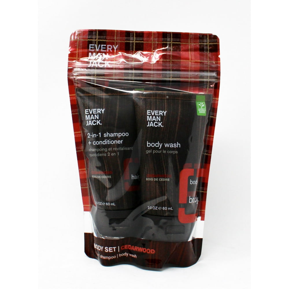 Every Man Jack Body Set Cedarwood Set - Walmart.com - Walmart.com