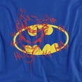 thumbnail image 2 of Batman Joker Graffiti Women's T Shirt, Royal, Medium, 2 of 6