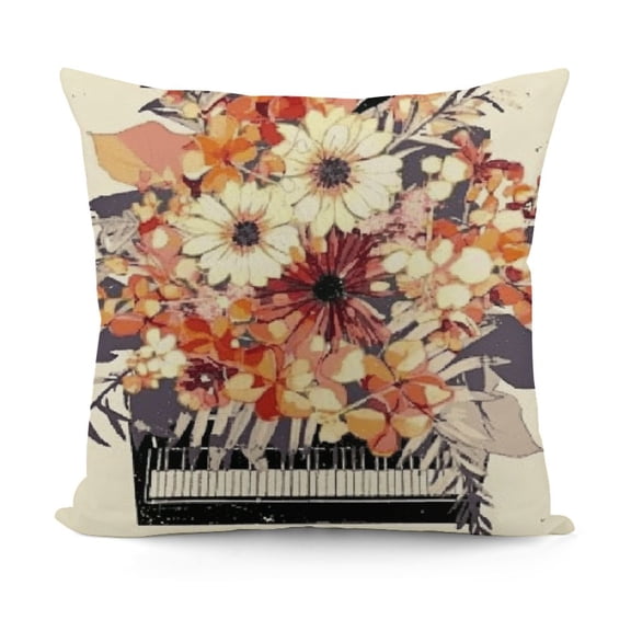 YINGXI Fall Throw Pillow Covers Leaves Floral Outdoor Farmhouse Autumn Fall Decorations Pillows Decorative Throw Pillows Cases for Home Couch Porch Decor 12x12in