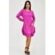 thumbnail image 5 of Vestido con olan Roman Fashión /Juvenil, 1270 (Fiusha) fucsia G Roman Fashion V-ST-1270-FIUSHA, 5 of 6