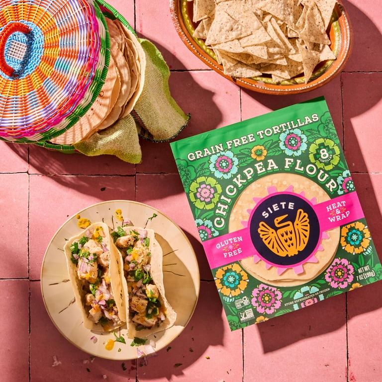 haru2000 7 Days Diet ピーチ 4袋 Siete, Chickpea Flour Tortillas, 8ct, Vegan, Grain Free - Walmart.com