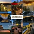 thumbnail image 2 of G40 LED Outdoor String Lights, 38.5Ft Waterproof, 30+3 0.1w per Bulbs Energy Saving, Outside Decorative Lighting Hanging for Patio Porch Garden Bistro Cafe Party Wedding, 2 of 8
