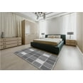 thumbnail image 4 of Ahgly Company Indoor Square Patterned Ash Gray Area Rugs, 5' Square, 4 of 6