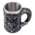 thumbnail image 3 of Vaso de barril de whisky, vaso con revestimiento de acero inoxidable, vaso de resina de acero inoxidable, vaso de cerveza vikingo de calidad profesional, 3 of 12