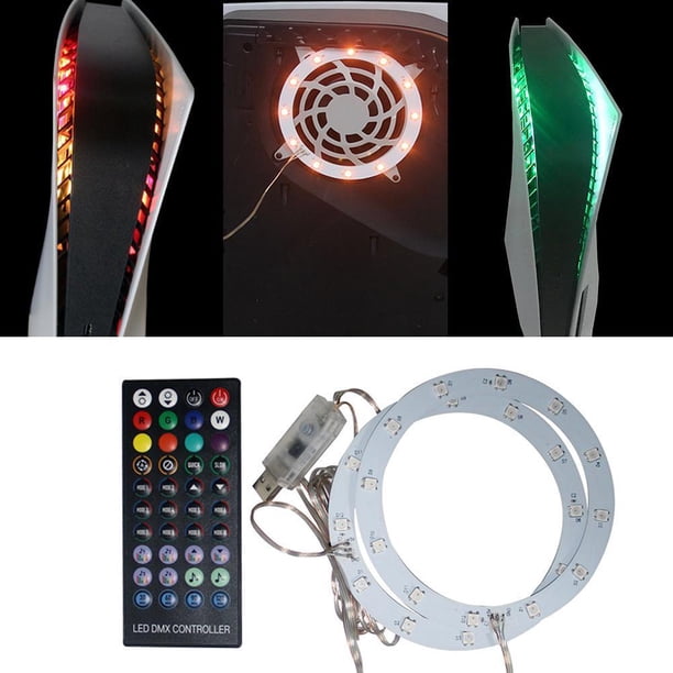 Accesorios de barra de luz LED RGB Barra de luz de consola Calcomanías de barra de luz para consola PS5