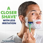 (4 pack) Gillette Sensor3 Sensitive, Men's Disposable Shaving Razors, 1 Count