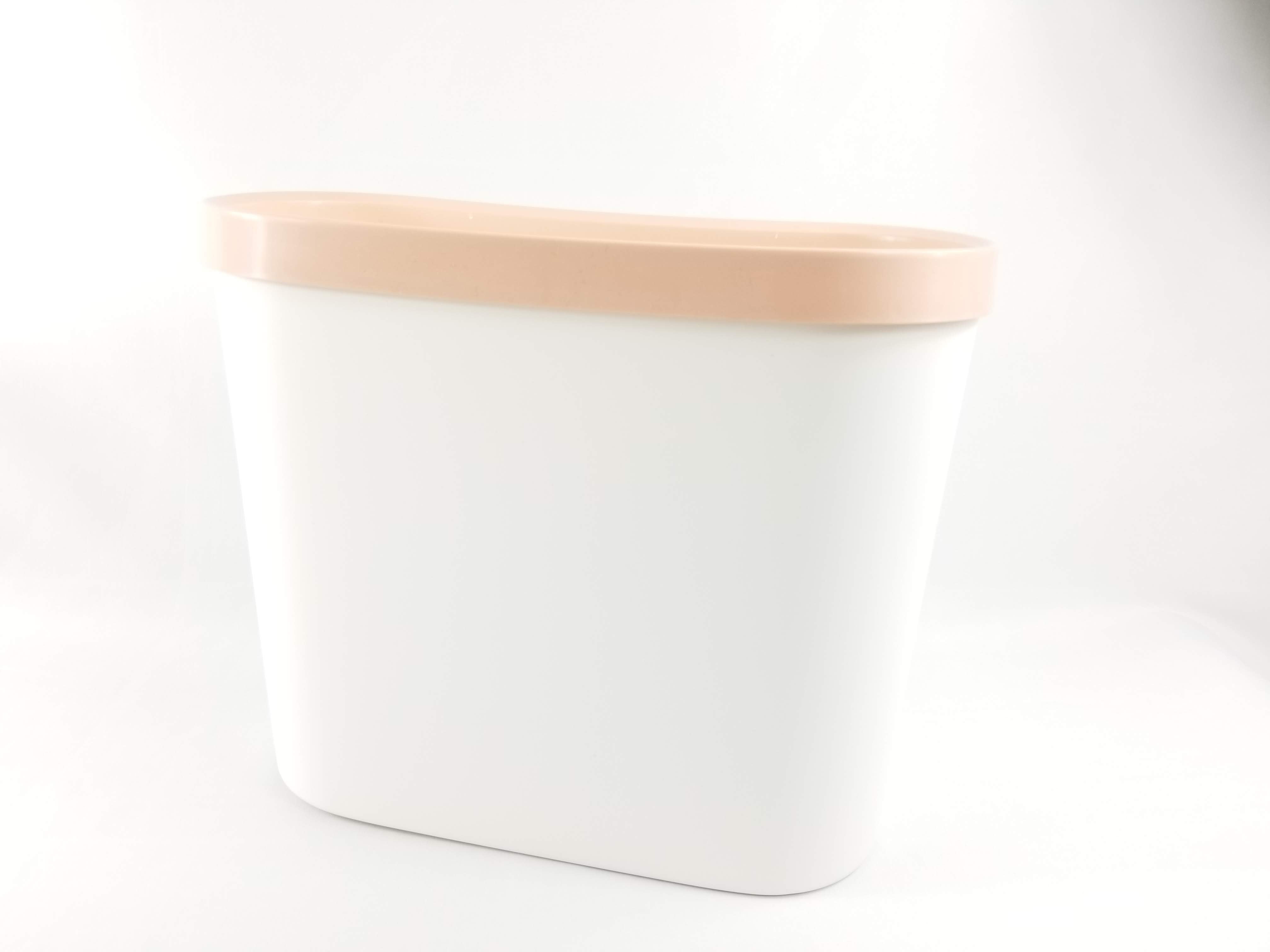Sleek Narrow Trash Bin For Compact Places like Living Room, RV Camper, Travel Spots and many more - Pink