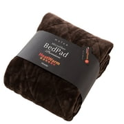 Nice day mofua mattress pad brown double (140  200cm) winter warm mofumofu fluffy Heatwarm fever + 2  type shikipat premium microfiber washable 60110306