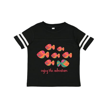 

Inktastic Enjoy the Adventure Fish Gift Toddler Toddler Girl T-Shirt