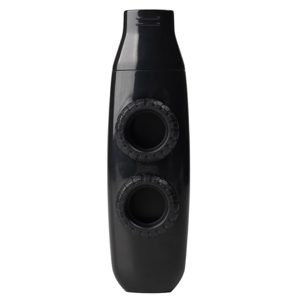 Flauta Kazoo Doble Agujero Acompañamiento Ukelele Guitarra Kazoo Doble Membrana para Principiantes A Tocar La Flauta (negro)