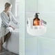 thumbnail image 1 of Accesorios de baño Estante de baño sin perforaciones Estante colgante para ducha de baño Cesta colgante para champú Almacenamiento de inodoro para ducha Estantes de baño de plástico, 1 of 6