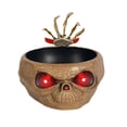 thumbnail image 1 of Uuiauoio Halloween Candy Bowl Dish with Hand Spooky Animated Pumpkin Decoration Props LED Eyes & Sound for Treat or Trick Haunted House Office Party Bar Table Decor, 1 of 6