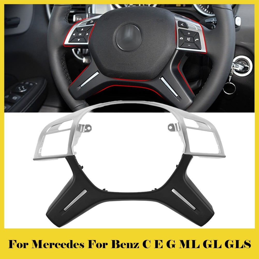 Steering Wheel Trim Panel For Mercedes ML GL GLS W166 W204 W212 Car Steering Wheel Center Bezel Cover Trim Interior Accessories