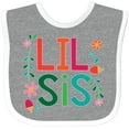 thumbnail image 3 of Inktastic Lil Sis Girls Sister Announcement Girls Baby Bib, 3 of 4