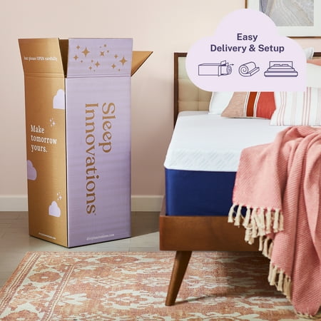 Sleep Innovations - Shiloh 14-Inch Memory Foam Twin Mattress - White