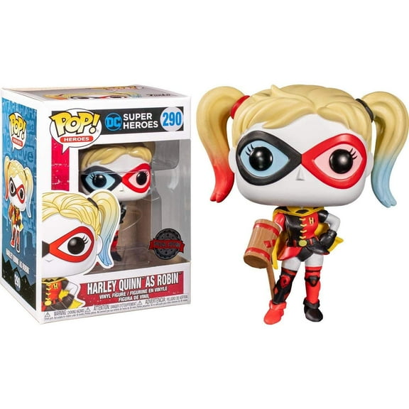 Funko Batman DC Super Heroes POP! Heroes Harley Quinn as Robin Exclusive Vinyl Figure #290