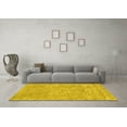 thumbnail image 3 of Ahgly Company Indoor Rectangle Abstract Yellow Contemporary Area Rugs, 3' x 5', 3 of 4