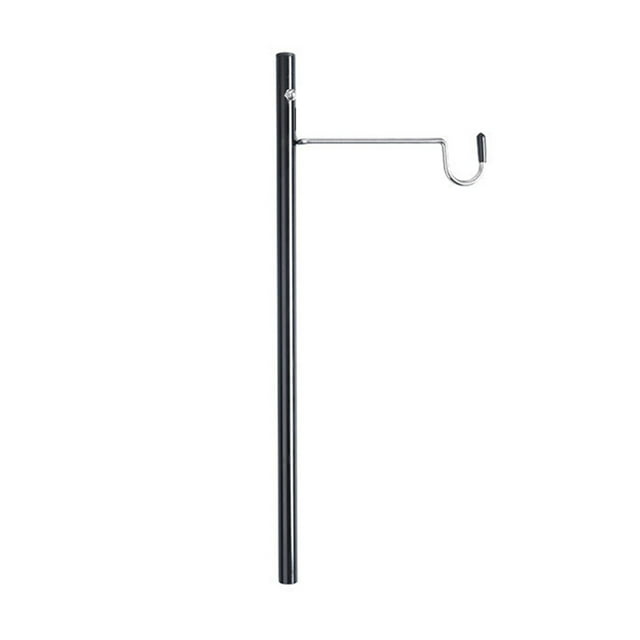 Generic Portable Aluminum Alloy Folding Table Shelf with Light Hook for Outdoor Use, Black, Multiple Size Options (Type 1/2/3)