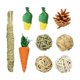 thumbnail image 2 of 9 juguetes para masticar hámster, juguetes para masticar de para mascotas, accesorios para juguetes de conejillo de naturales, Yuyangstore bola de ejercicio de hámster, 2 of 8