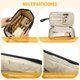 thumbnail image 3 of Cosmetiquera para Maquillaje Pequeña Impermeable, Neceser Mujer Portátil, Cosmetiqueras de Viaje para Mujer, Bolsa de Maquillaje con Compartimento, Organizador de Brochas de Maquillaje, Negro, 3 of 4