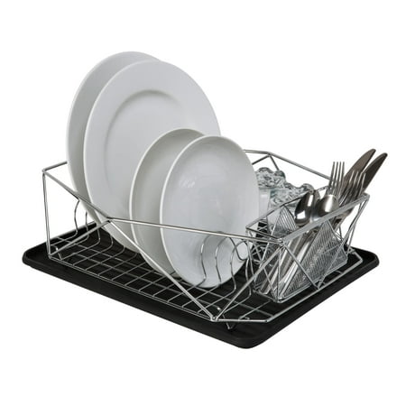 Copper Low Grid Rack - Kitchen Details Geode Dish Rack in Chrome