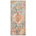 thumbnail image 2 of SAFAVIEH Crystal Debra Southwestern Runner Rug, Orange/Teal, 2'2" x 7', 2 of 10