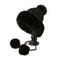 thumbnail image 3 of Winter Hat for Women Fluffy Fleece Thick Cute Ear Warmer Plush Beanie Hats Bobble Soft Outdoor Warm Headwear Cap, 3 of 5