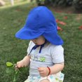 thumbnail image 4 of Sombrero de verano anti-UV para niñas, sombrero de playa para el sol, protección del cuello con cuerda de ajuste para bebés, niñas y niños, 4 of 4