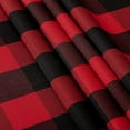 thumbnail image 2 of 60 x 84 Inch Rectangle Buffalo Plaid Tablecloth Wrinkle Resistant Waterproof Table Cloth Checkered Washable Polyester Fabric Table Cover for Outdoor Picnic, Dinner and Party, Red and Black, 2 of 6