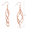 D, variant on Filigree Teardrop Leverback Dangle Earrings for Women 18K Gold Plated Hypoallergenic Piercing Earrings for Wedding Prom Jewelry