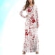 thumbnail image 3 of Horrible vestido de una pieza de manga larga con cuello redondo y sangre, vestido de fiesta de Halloween para mujer, talla L/XL (blanco), 3 of 5