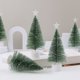 thumbnail image 4 of Mini árbol de Navidad de 6,7 pulgadas, mesa con luces, estrella, copa de árbol para fiesta, 9 Uds., 4 of 9