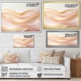 thumbnail image 4 of Designart "Fusion Of Gold And Pink Serene Waves I" Abstract Shapes Floater Framed Wall Art Prints, 4 of 5