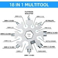 thumbnail image 2 of Snowflake Multitool 2PCS 18-in-1 Stainless Steel Snowflake Multi Tool Keychain Tool Gadgets for Outdoor Travel Camping Daily Mens Gifts, 2 of 5