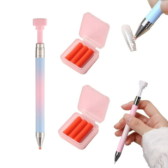 Automatic Refillable Wax Pen, Diamond Art Pen, Rhinestone Picker Tool for Nail Art, DIY Crafts, Includes Wax Refills and Accessories Kit
