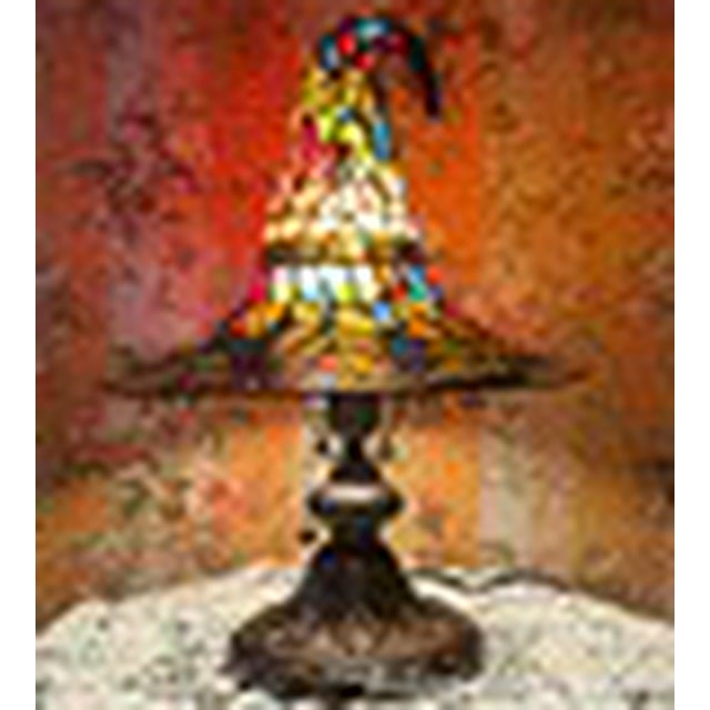 Lampe Chapeau de Sorcière en Verre Teinté Lampe Décorative Intérieure