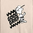 thumbnail image 3 of Peanuts - Good Grief Split  - Women's Lightweight French Terry Long Sleeve Shirt, 3 of 6