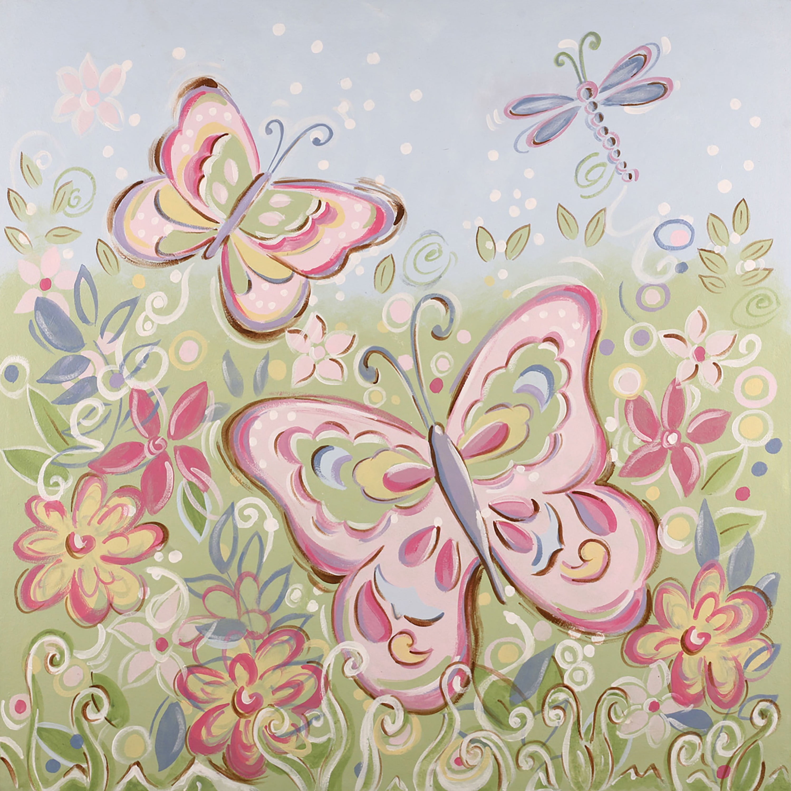 Marmont Hill "Springtime Fantasy" by Reesa Qualia Painting Print on Wrapped Canvas