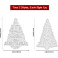 thumbnail image 6 of Christmas Tree Hot Foil Plate for DIY Foil Paper Christmas Words DIY Foil Embossing for Scrapbooking Decor New Year Cards Making Matte Platinum, 6 of 9