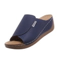 thumbnail image 2 of Norvail Womens Fashion Comfortable Breathable Platform Slides Wedge Sandals with Stitching Detail Casual Summer Mules Open Toe Arch Support, 2 of 6