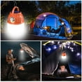 thumbnail image 6 of Harpi Solar Lights for Outside Clearance Sales Portable Outdoor Camping Light Solar Powered USB Charging Camping Tent Lantern With 4 Light Modes IP65 Hanging Tent Light For Outside, 6 of 9